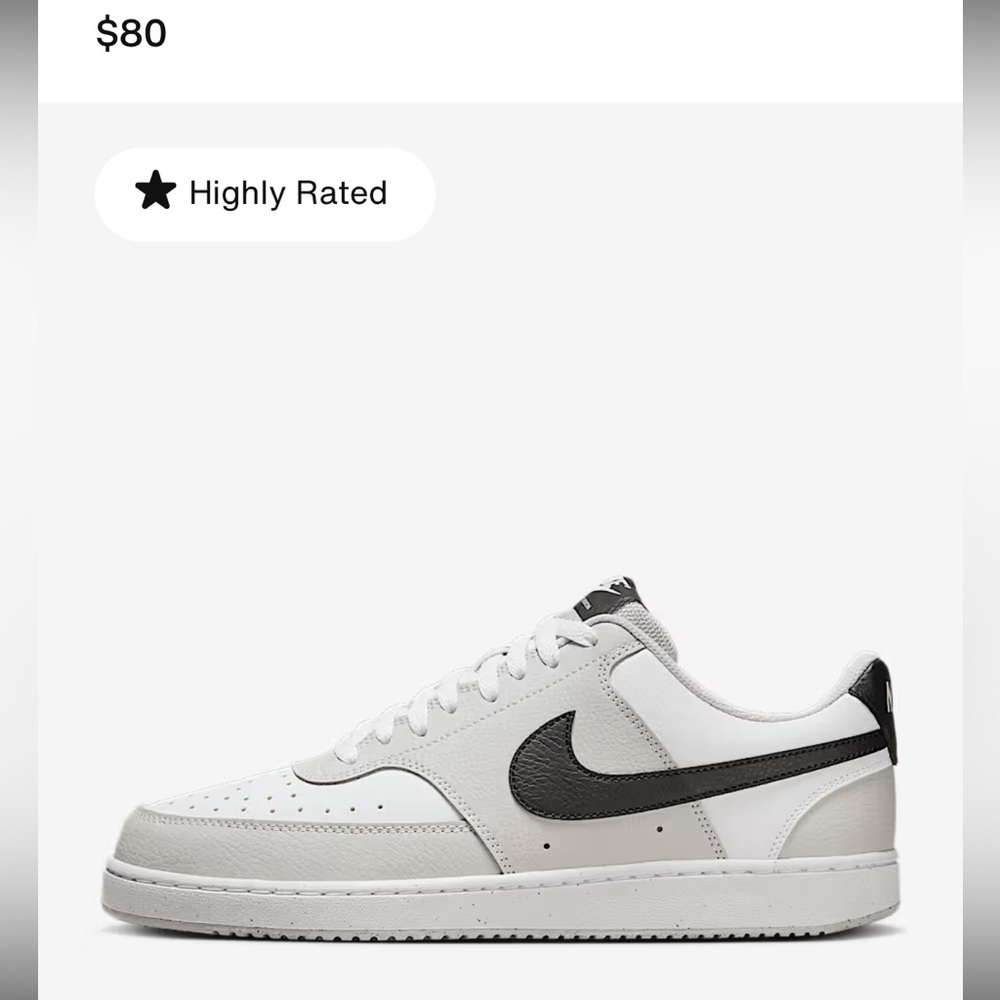 Nike Men's Low-Top Sneakers White and Black